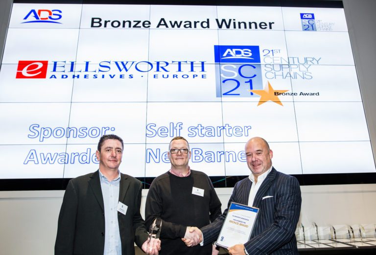 Ellsworth Adhesives Europe HQ achieve ADS SC21 Award Ellsworth