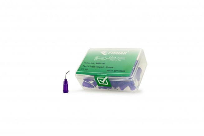 Fisnar 21ga Purple 0.5" 45 Blunt End Tip - 50 Pack