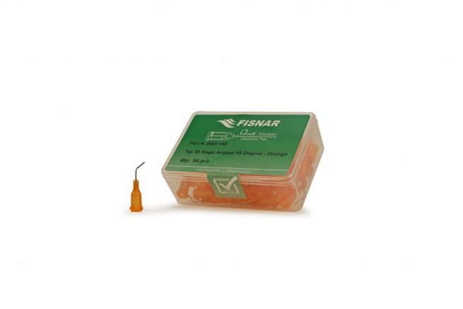 Fisnar 23ga Orange 0.5" 45 Blunt End Tip - 50 Pack