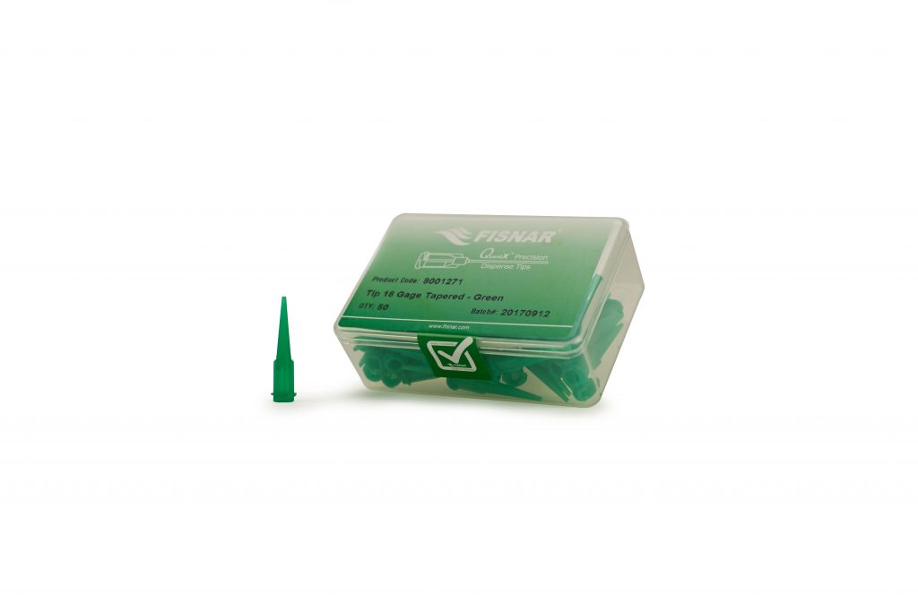 Fisnar QuantX™ 8001271 Tapered Dispensing Tip Green 18 ga Ellsworth Adhesives Europe