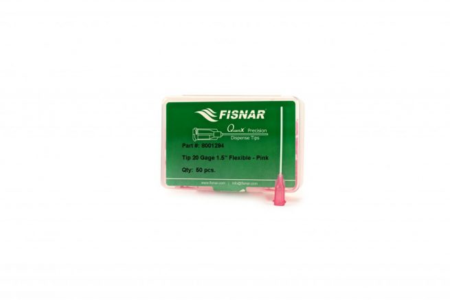 Fisnar 20ga Pink 1.5" Flexible Tip - 50 Pack