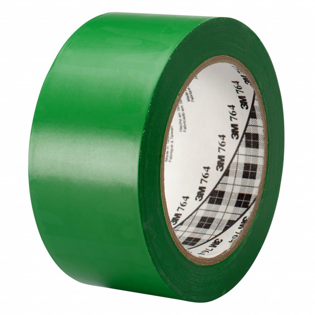 3M General Purpose Vinyl Tape 764i Green 50mm x 33m Ellsworth