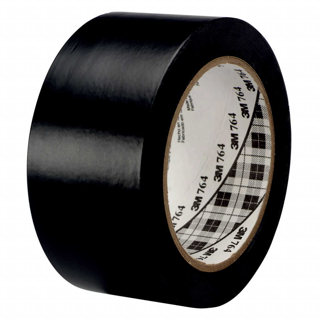 3M General Purpose Vinyl Tape 764i Black - 50mm x 33m - Ellsworth