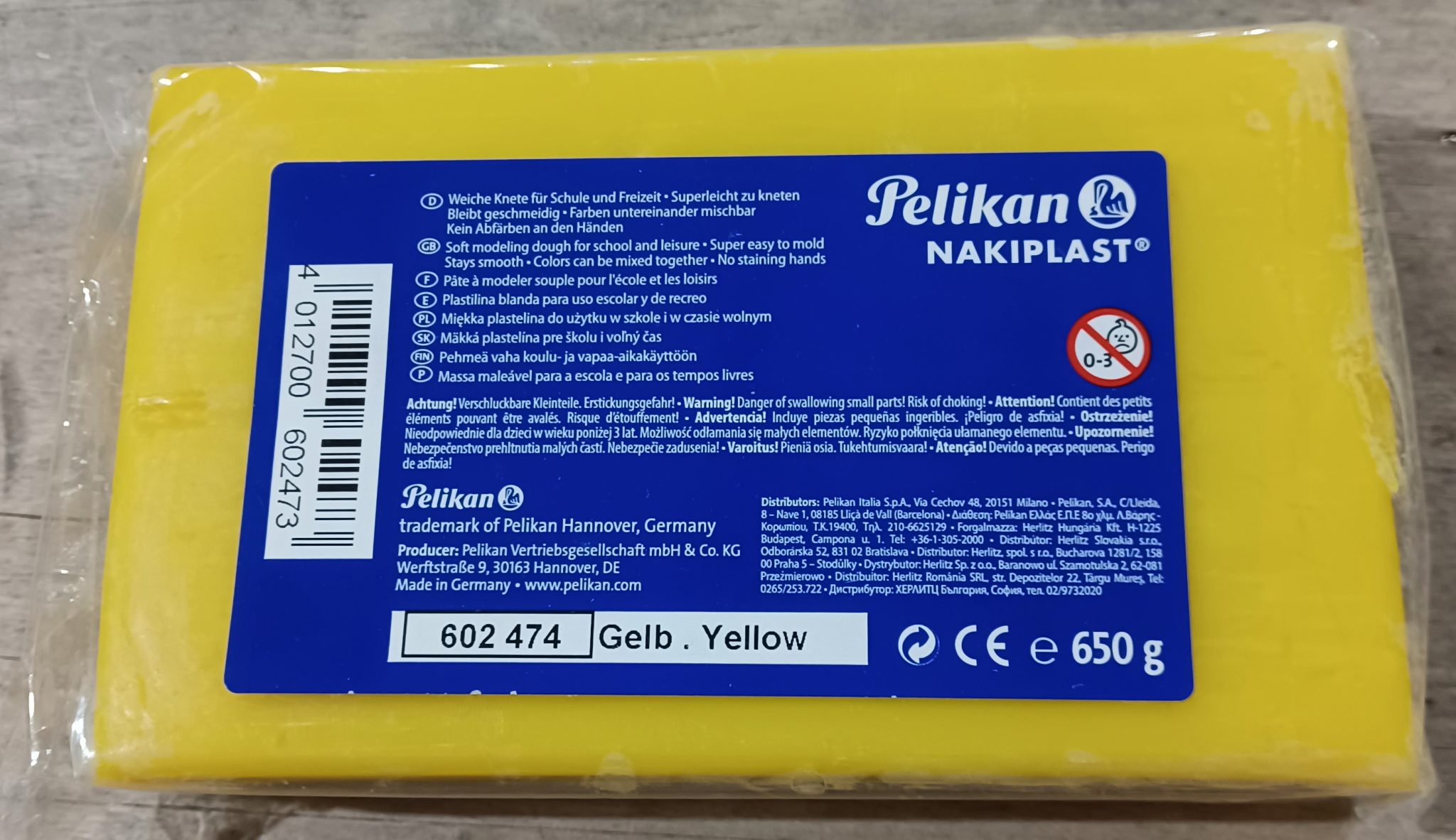 Yellow Wax Filler 650g Ellsworth Adhesives Europe